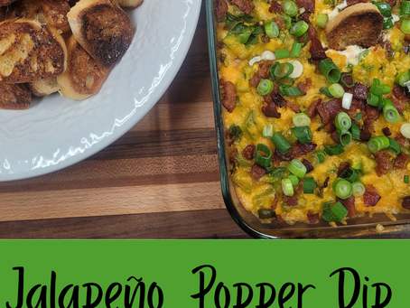 Jalapeño Popper Dip with French Loaf Chips
