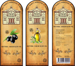 Olive oil bottle labels English design_resize