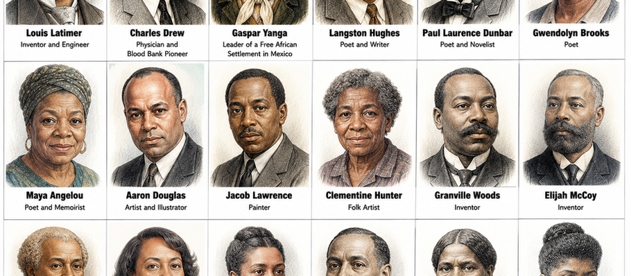 Free Black History Activity Pages for Juneteenth: Inventors, Poets, Leaders, and Innovators