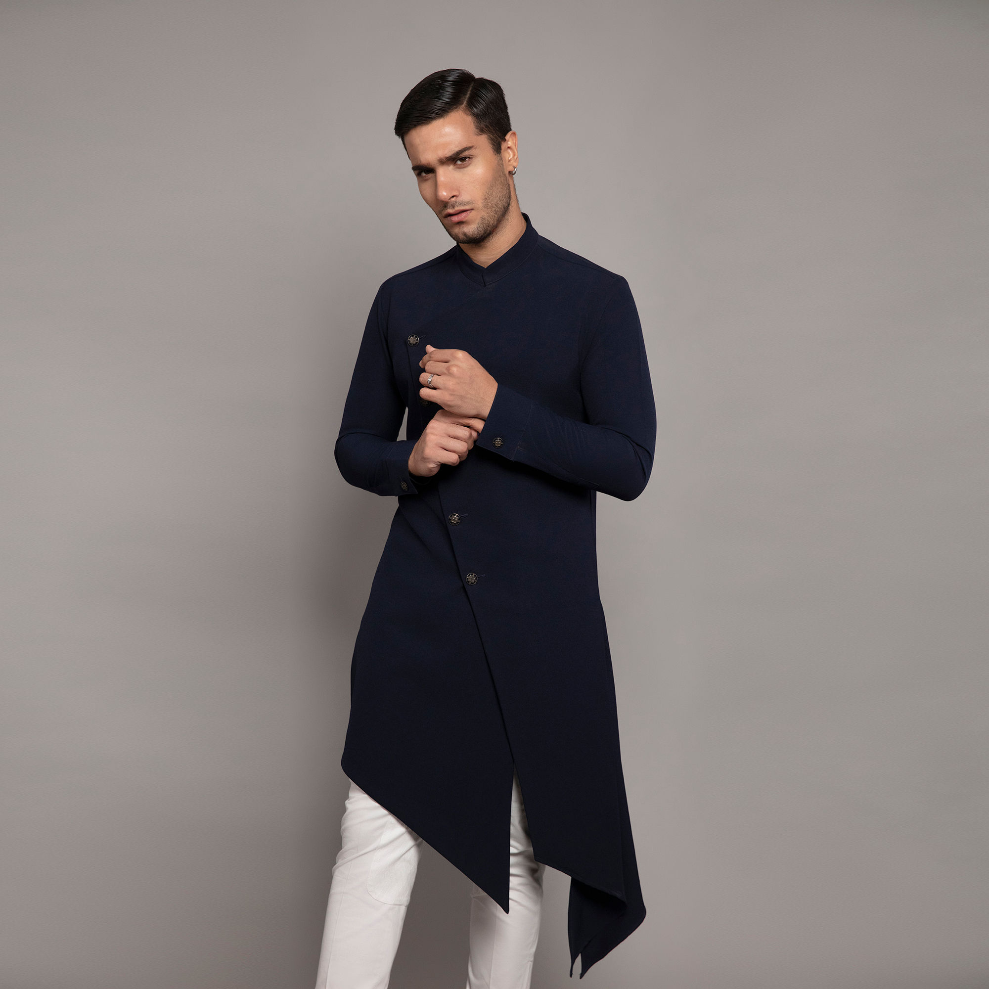 Kurta_Set_RS144_Navy Blue