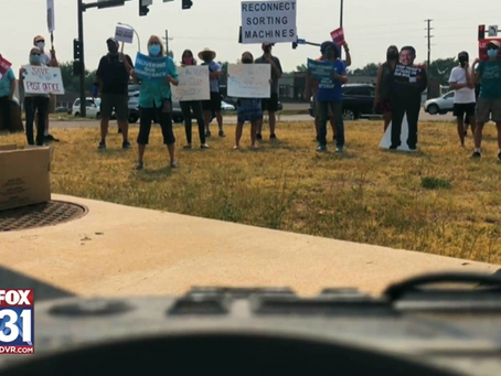 Front Range community members rally for USPS