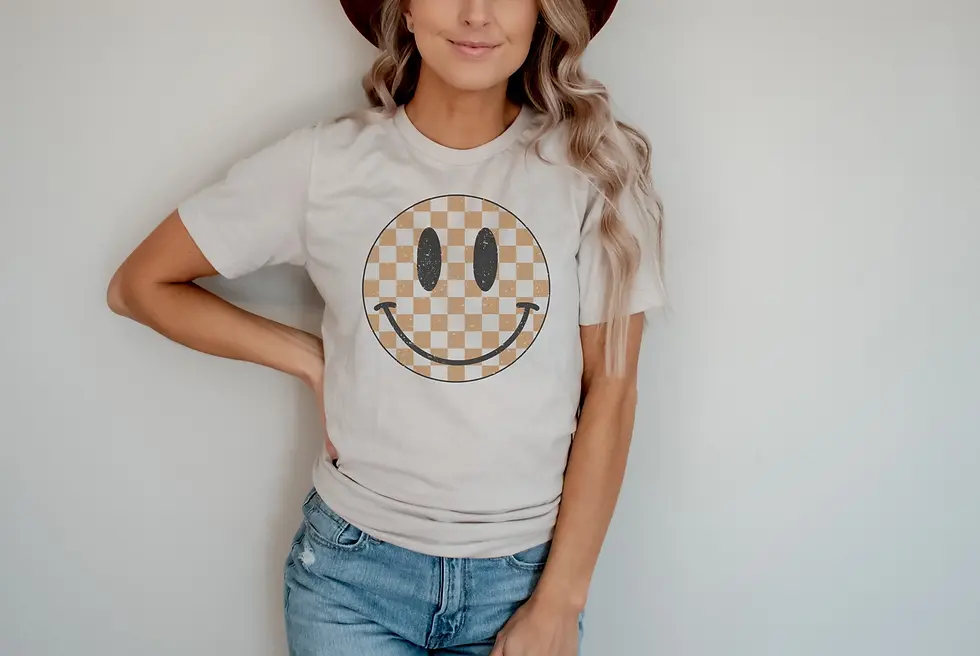 Thumbnail: Checker Happy Face T