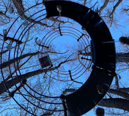 Site-specific installation
Metal, string, stone, mixed media
March 2022