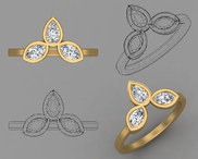 Custom Jewelry Designs
3D Design Renders
Matrix Gemvision