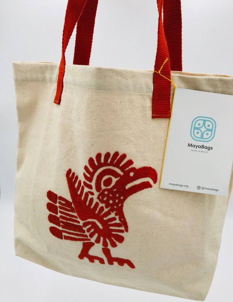 Hand-Embroidered Canvas Tote-Vigilant Pride