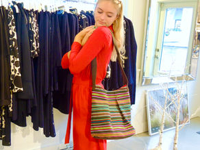 MayaBags in store shopping