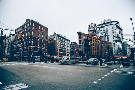 Downtown area with commercia buildings