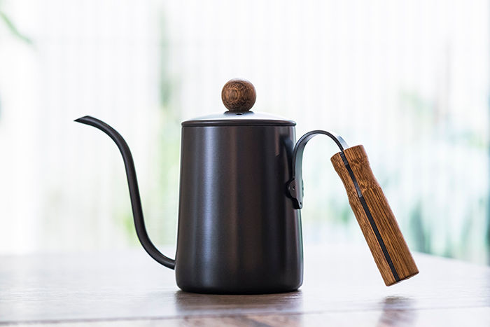 縮圖：POUR OVER COFFEE KETTLE (600ML) with ergonomic wooden handle