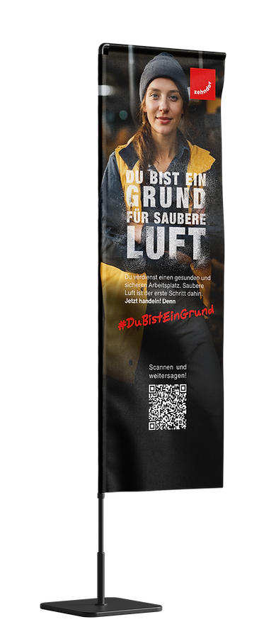 Beachflag_Mockup_Awareness_Kampagne Zehnder