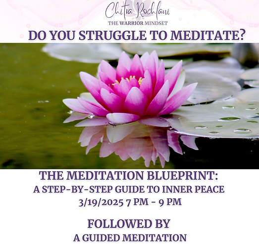 The Meditation Blueprint A Step-by-step Guide to Inner Peace 3192025 7 pm - 9 pm Followed