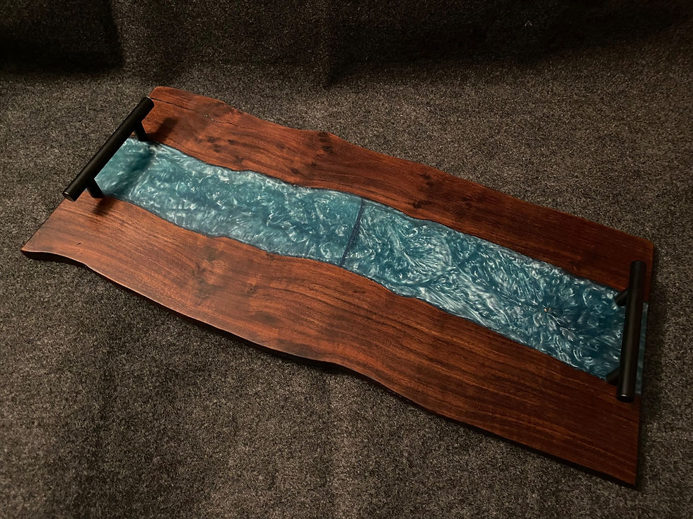 Thumbnail: Serving Tray With Epoxy River