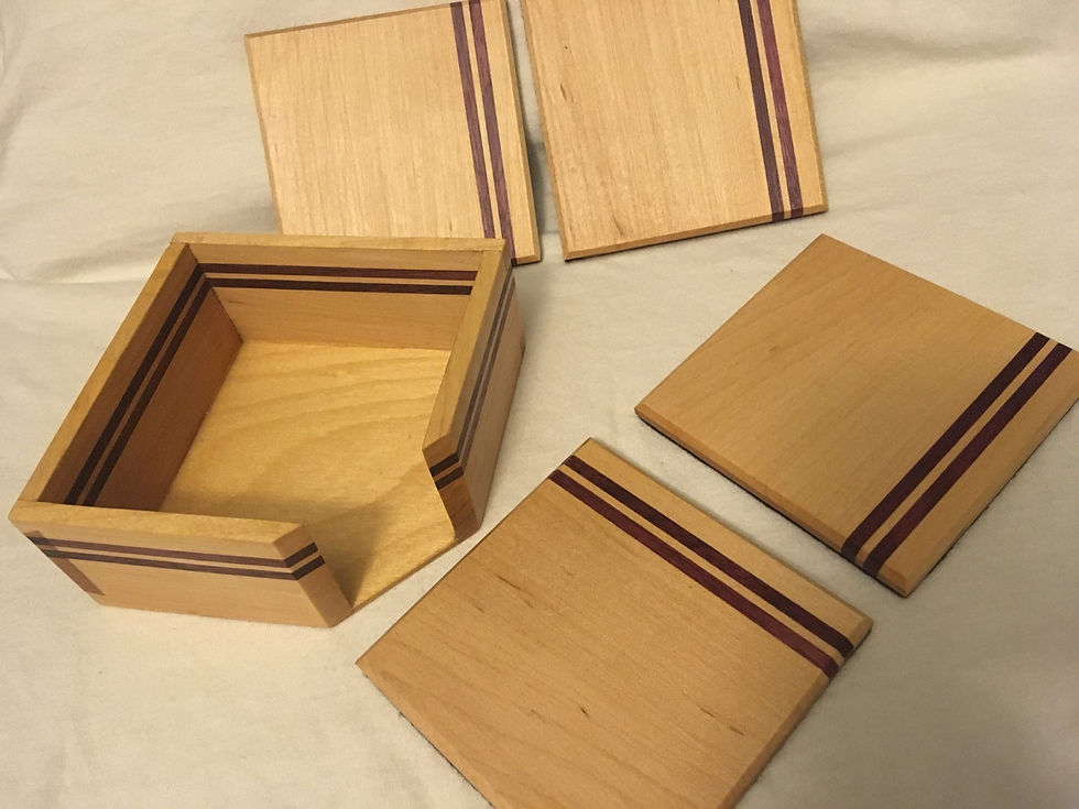 Thumbnail: Coaster Set with Holder