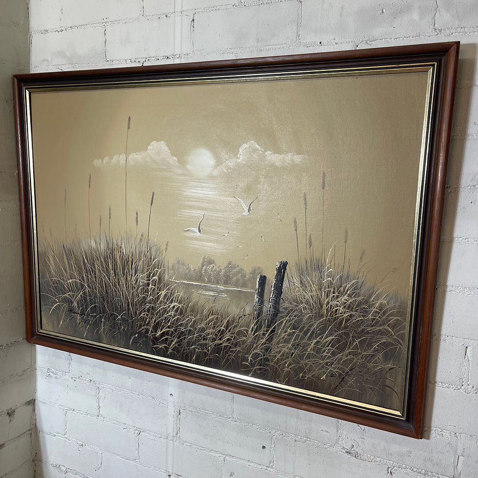 Thumbnail: J.White Seascape Oil Painting