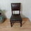 Thumbnail: Set of 3 Baroque Wood and Leather Dining chairs