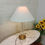 Thumbnail: Glass Cylinder Table Lamp with White Cone Shade
