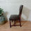 Thumbnail: Set of 3 Baroque Wood and Leather Dining chairs