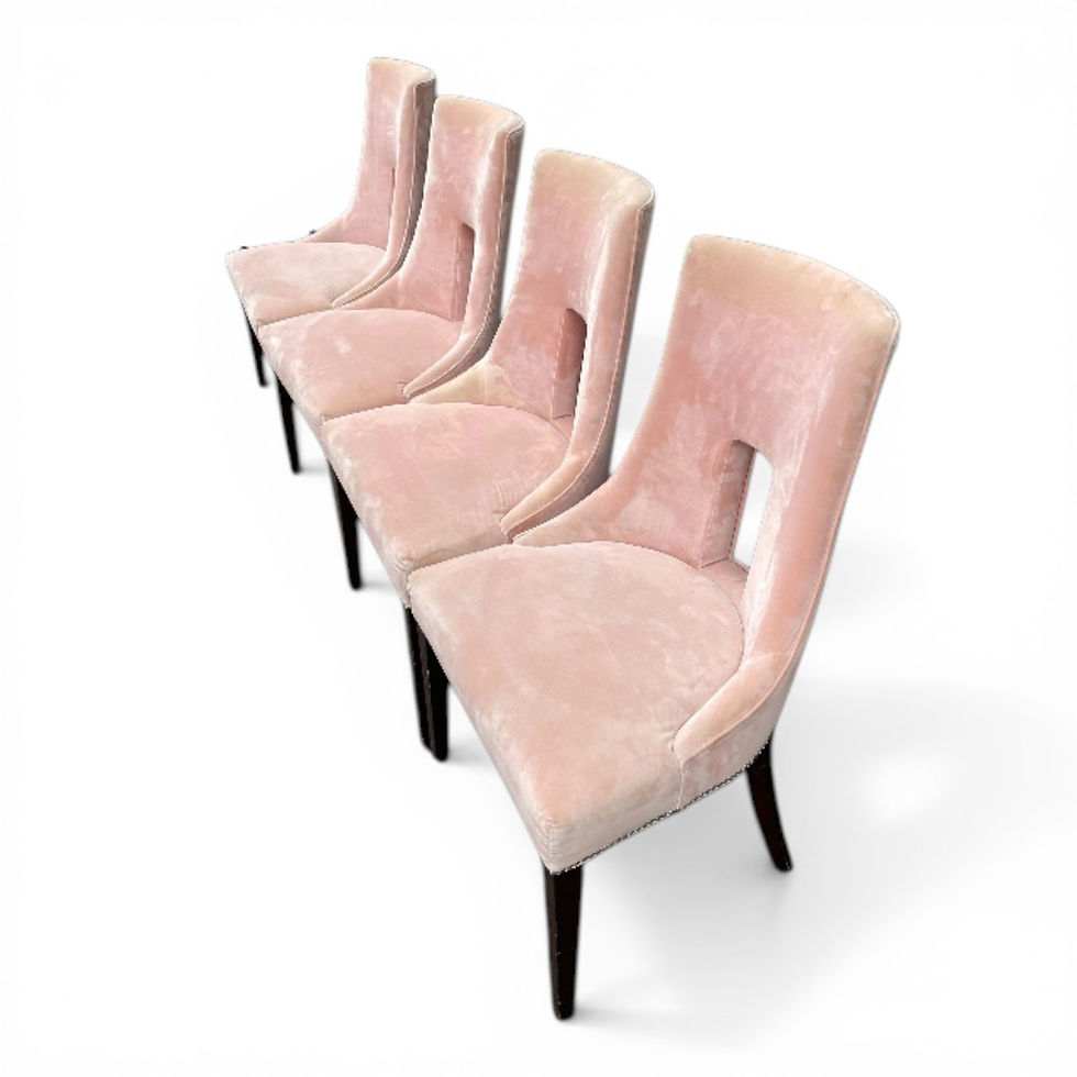 Thumbnail: Set of 4 Upholstered Dining Chairs