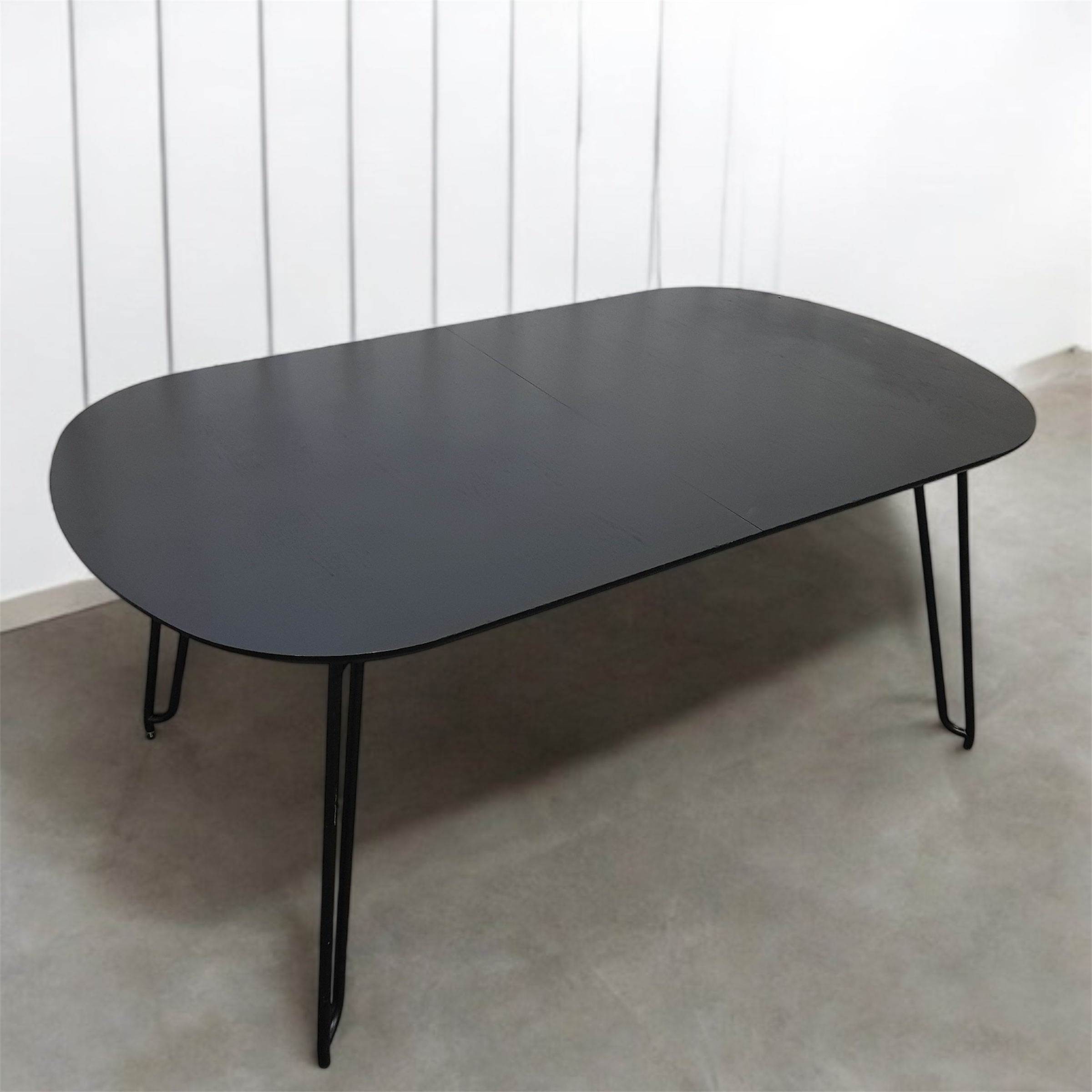 Black Wooden Dinner Table 