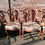 Thumbnail: Set of Six Vintage French Style Upholstered Dining Chairs