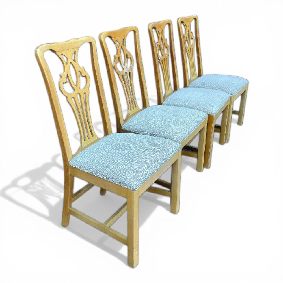 Thumbnail: Set of 4 Van Treight dining chairs