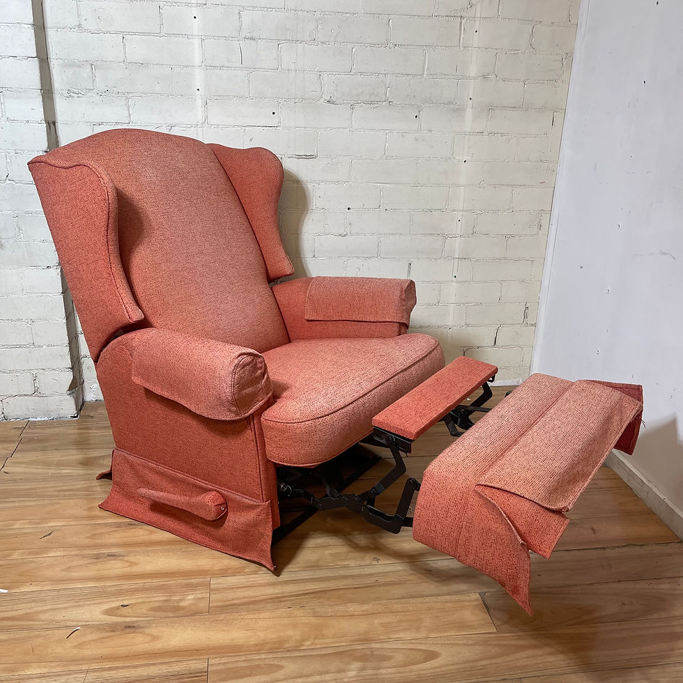 Thumbnail: Vintage Coral Reclining Armchair