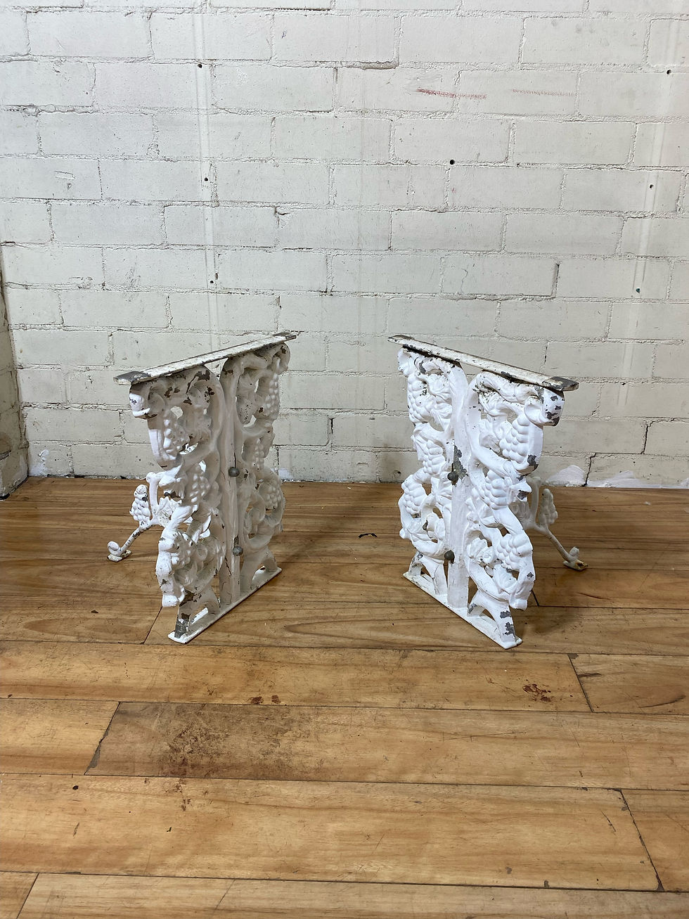 Thumbnail: Set of 2 Iron Bench Ends