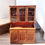 Thumbnail: Wooden Kitchen Hutch with a three door glass display