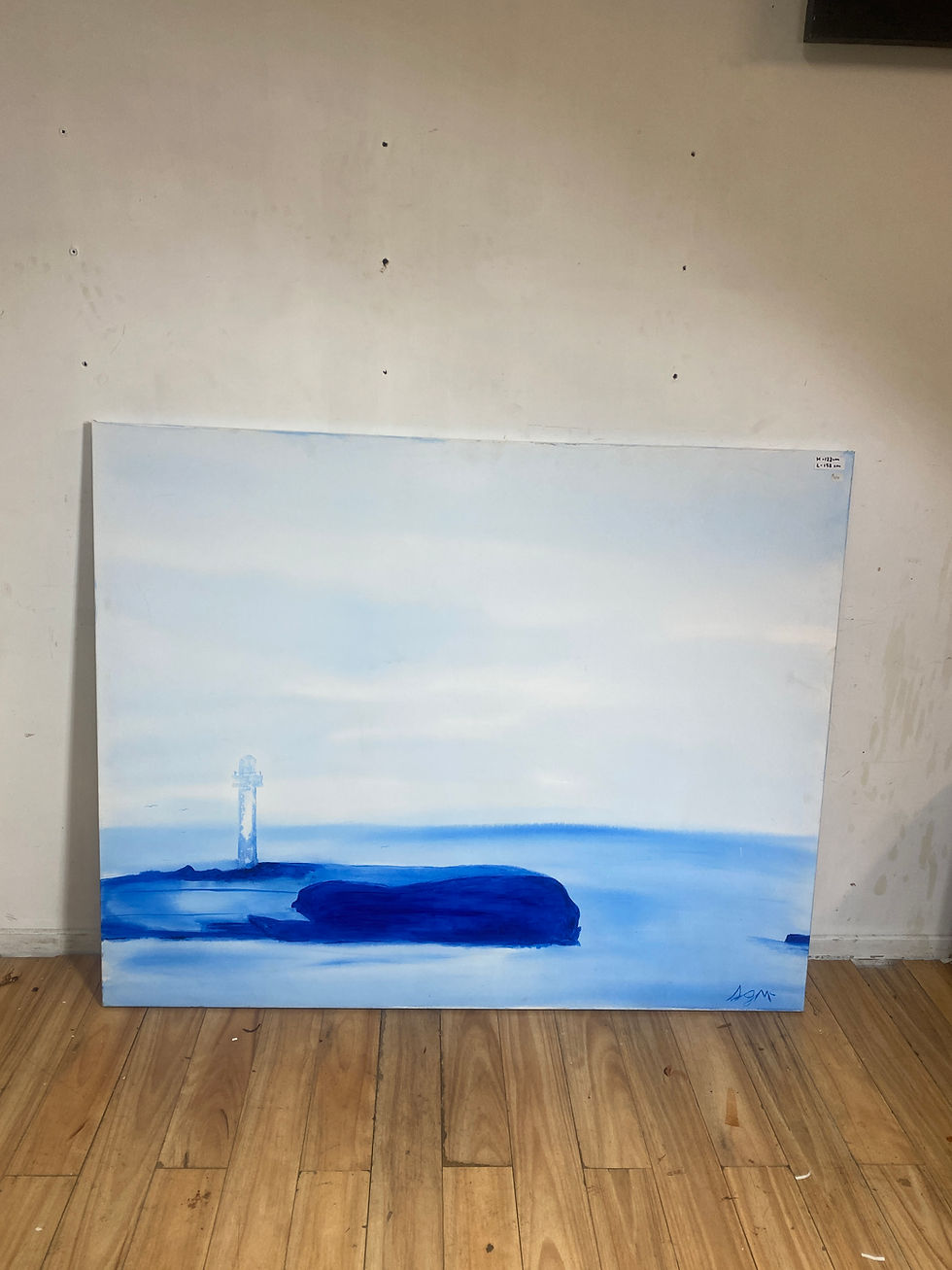 Thumbnail: Watercolour Sea Canvas Painting 