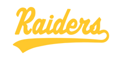 Raiders script logo in yellow