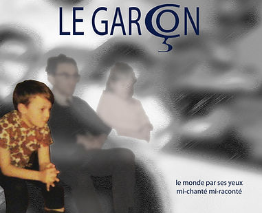 garcon avec pere et soeur annees 60 trav