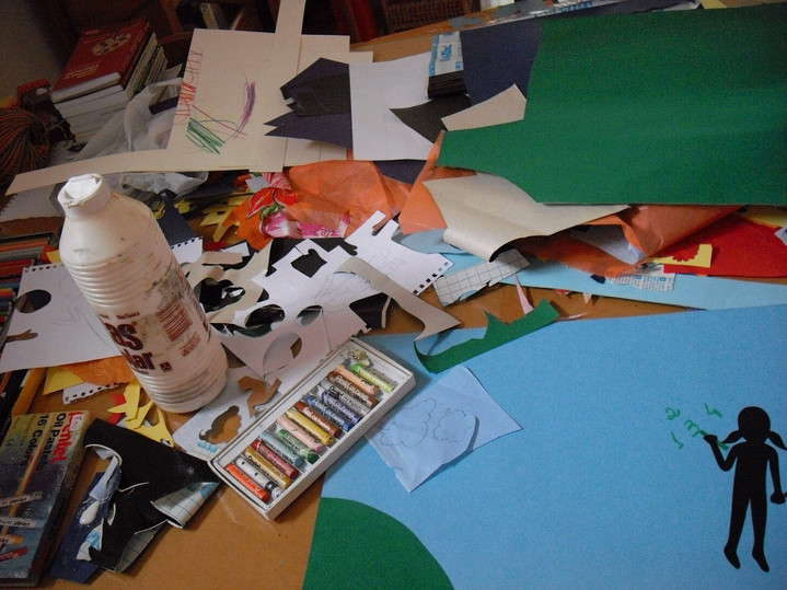 Processo de criação: colagens, 2010.