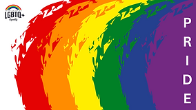 Rainbow Pride Waves, White Background