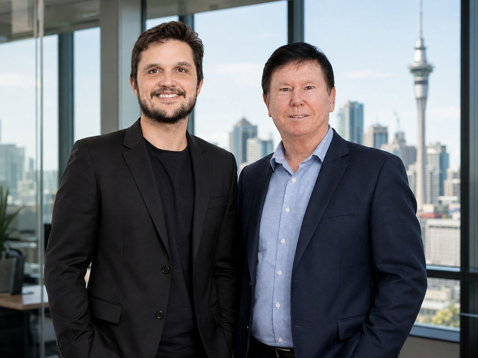 Qippay cofounder Ashley Lake-Johns and All Roads founder David Palmer