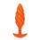 Thumbnail: B-Vibe Texture Plug Swirl Orange (Medium)
