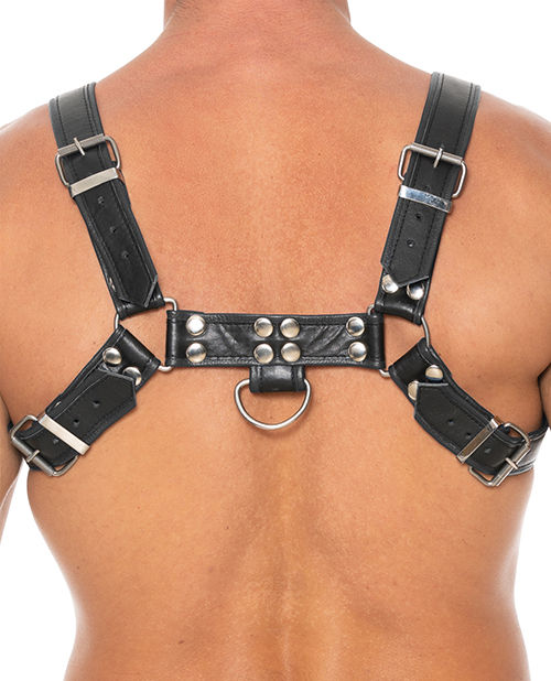 Thumbnail: Shots Uomo Chest Bulldog Harness - Black