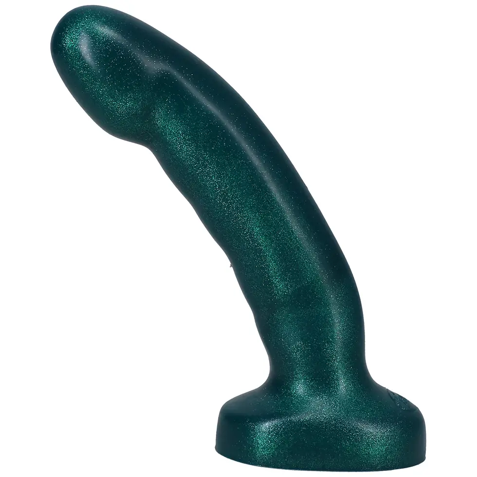 Thumbnail: Tantus Acute 5.5 in. Curved Dildo Medium-Firm Emerald