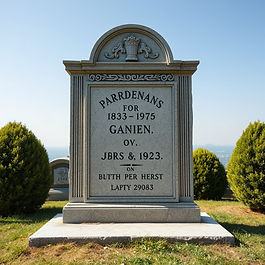 Liternictwo nagrobne – Słubice. Piaskowane i frezowane litery, złocenie, dopiski, renowacje.