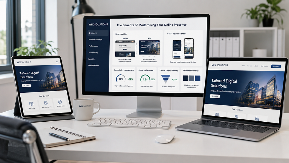 The Benefits of Modernizing Your Online Presence by Wix Solutions