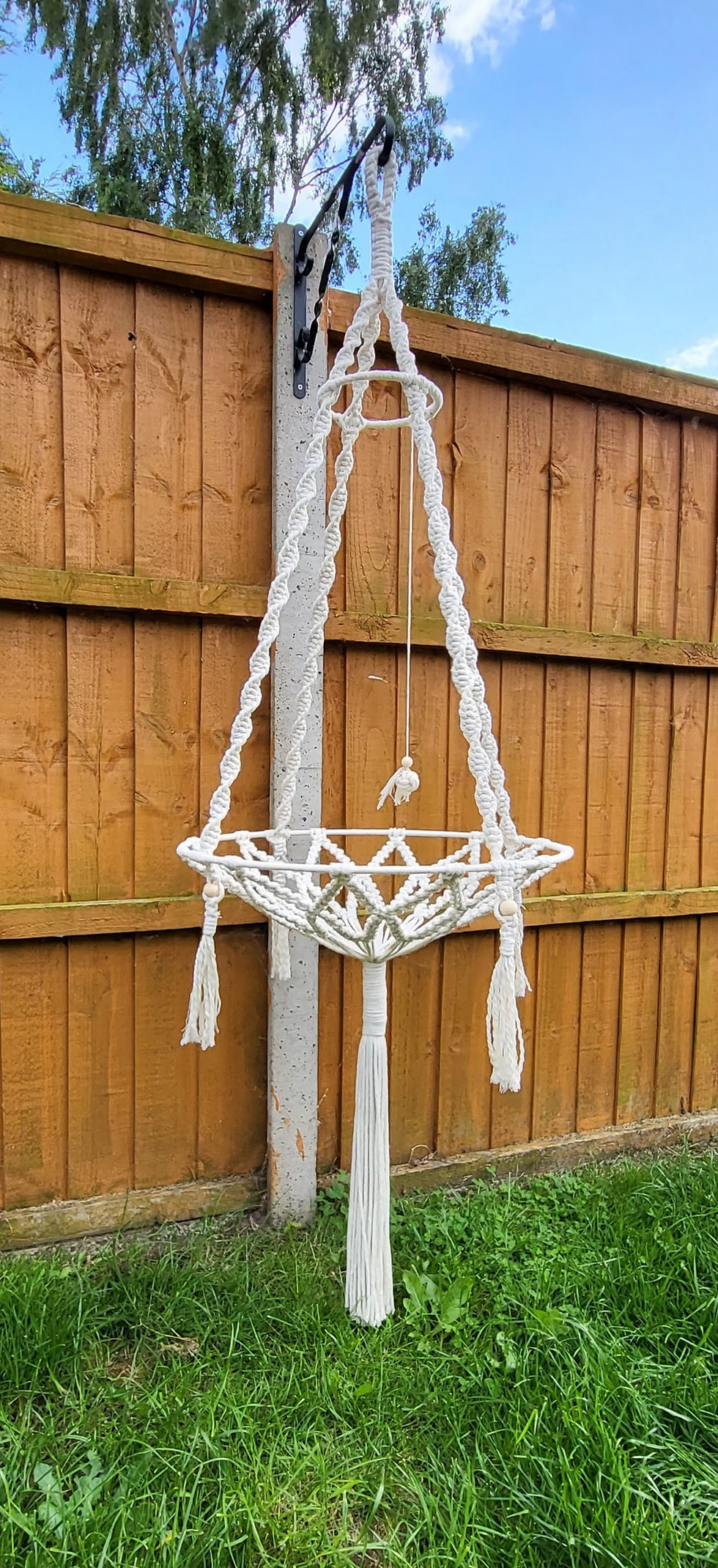 Macrame pet hammocks