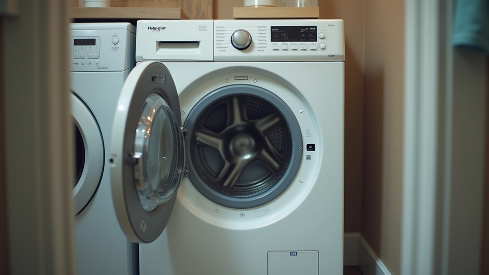 One of the appliances I often repair is the Hotpoint fridge freezer, wasching maschine. Problems like uneven cooling or noisy operation are typical. I check components such as the compressor, fans, and defrost systems to restore proper function.