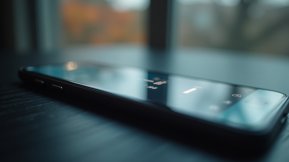 Close-up view of a smartphone displaying a fast-loading web page