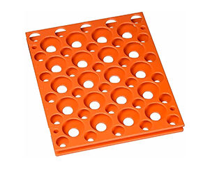 GRADILLA SNAP-TOGETHER, COLOR NARANJA, PARA TUBOS DE CENTRIFUGA DE 50 Y 15ML