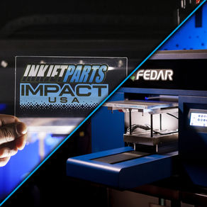 A Print directly from the printer onto Acrylic(Left) and the Printer (Right)