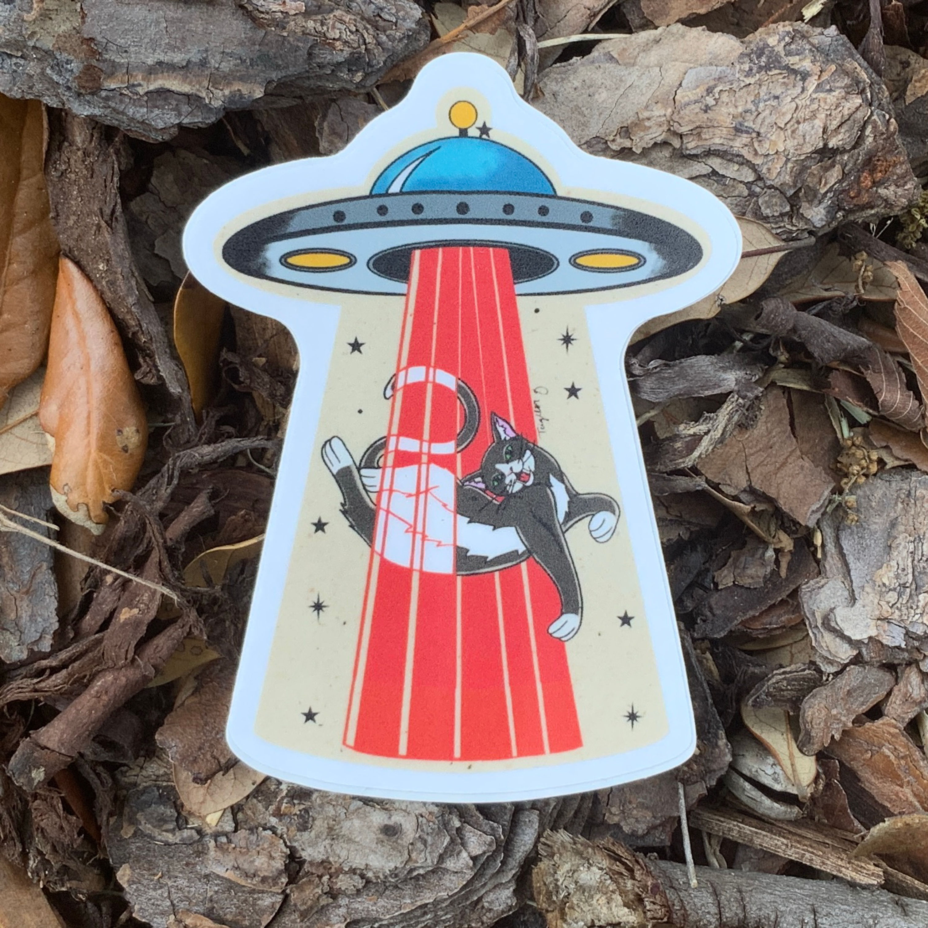 UFO Kitty Sticker