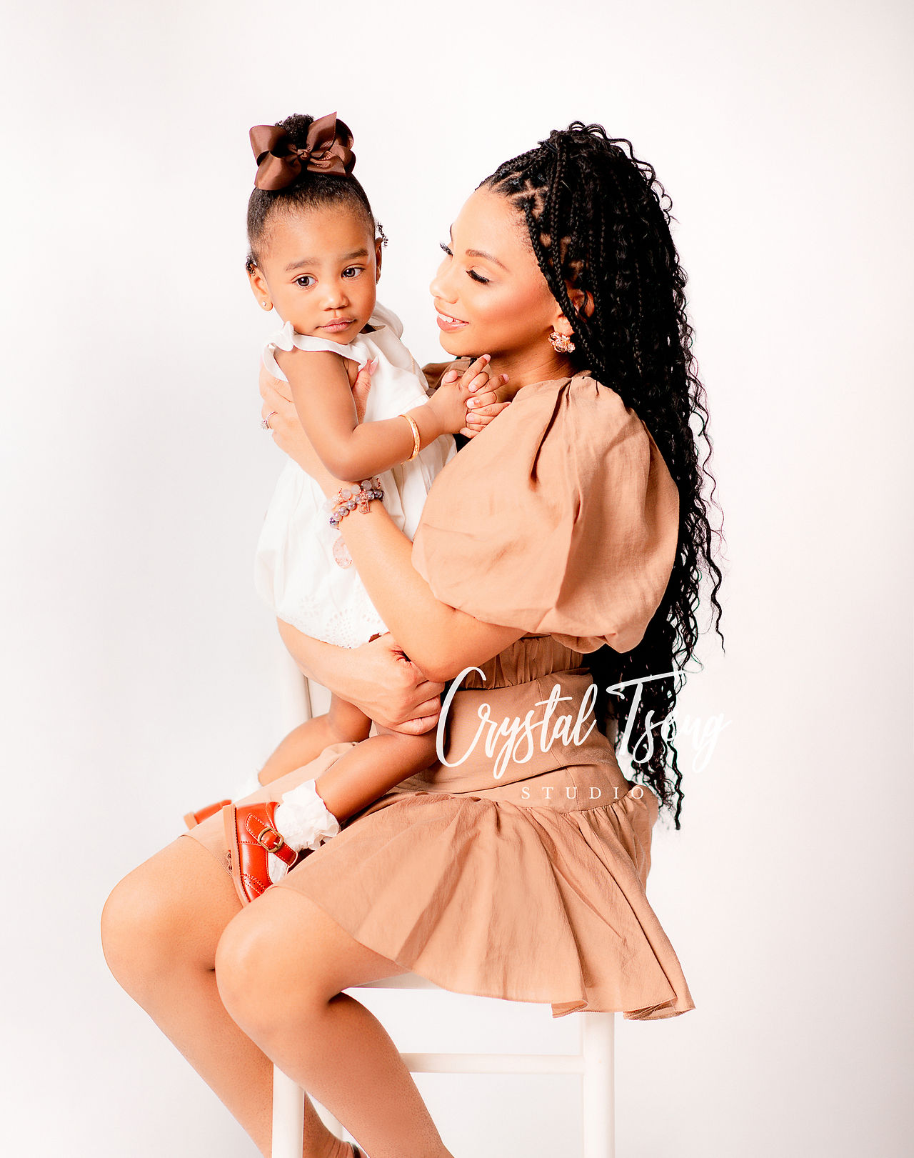 mother and daughter portrait_Family Wall Portrait_family photographer_family photoshoot near me_studio photoshoot_Crystal Tseng Photography_Portrait Studio_Ellicott City_Baltimore_Maryland_Washington DC