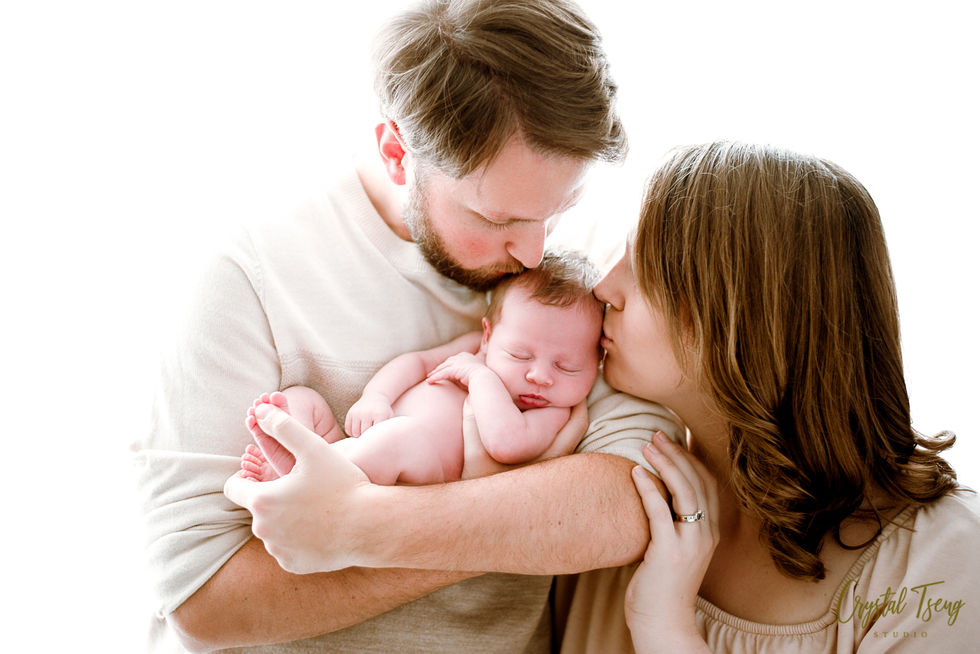 Rainbow Baby Photo Shoot - Ellicott City Newborn Photographer Portrait Studio