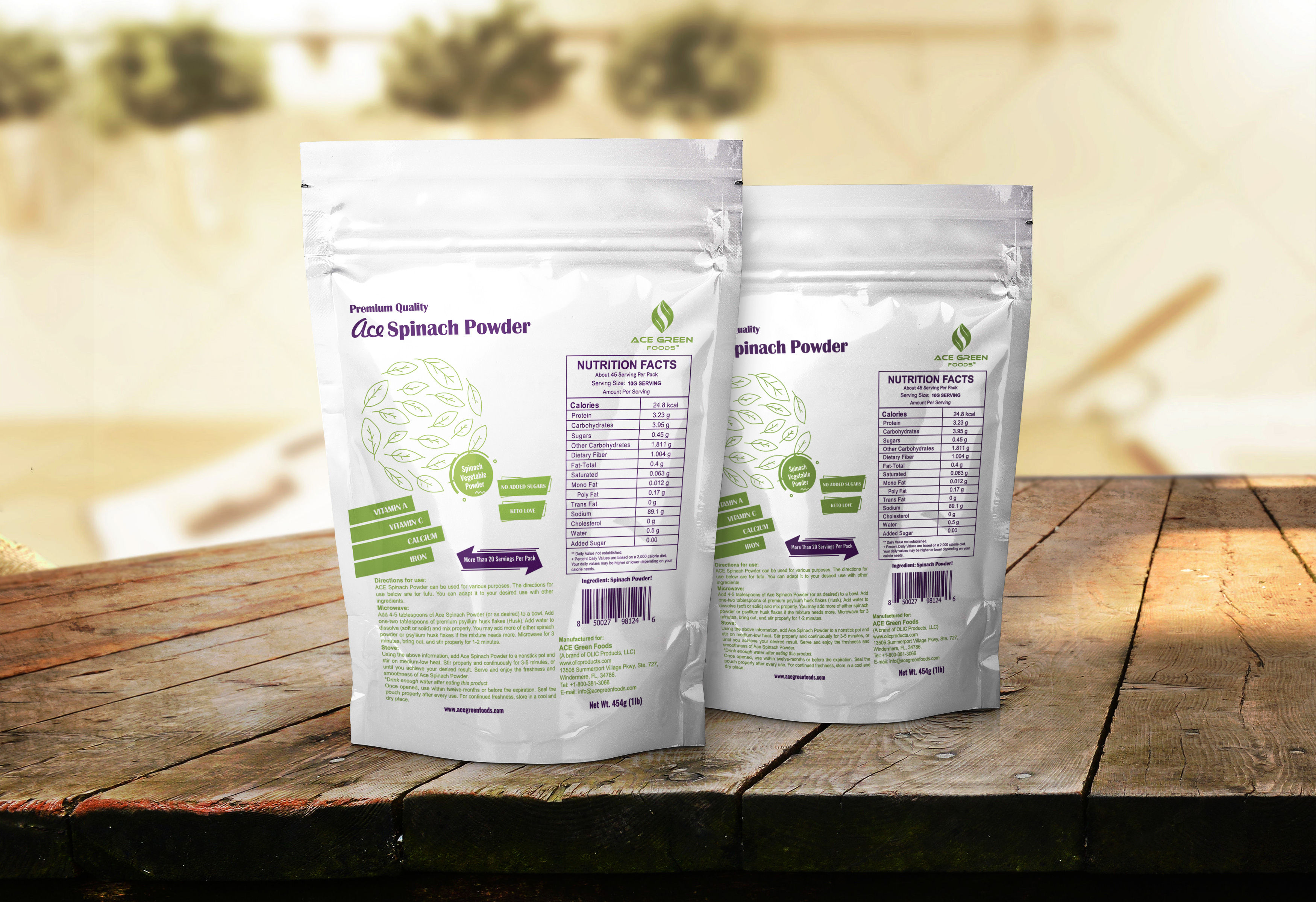 ACE Spinach Powder- 8 oz