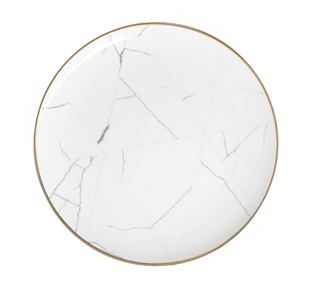 black and white stripe plates