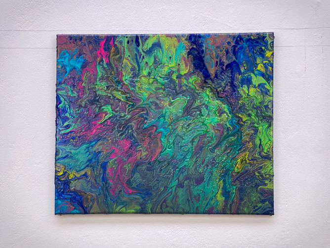 flying peacock, quartz, and lotus blossoms (exhibition)