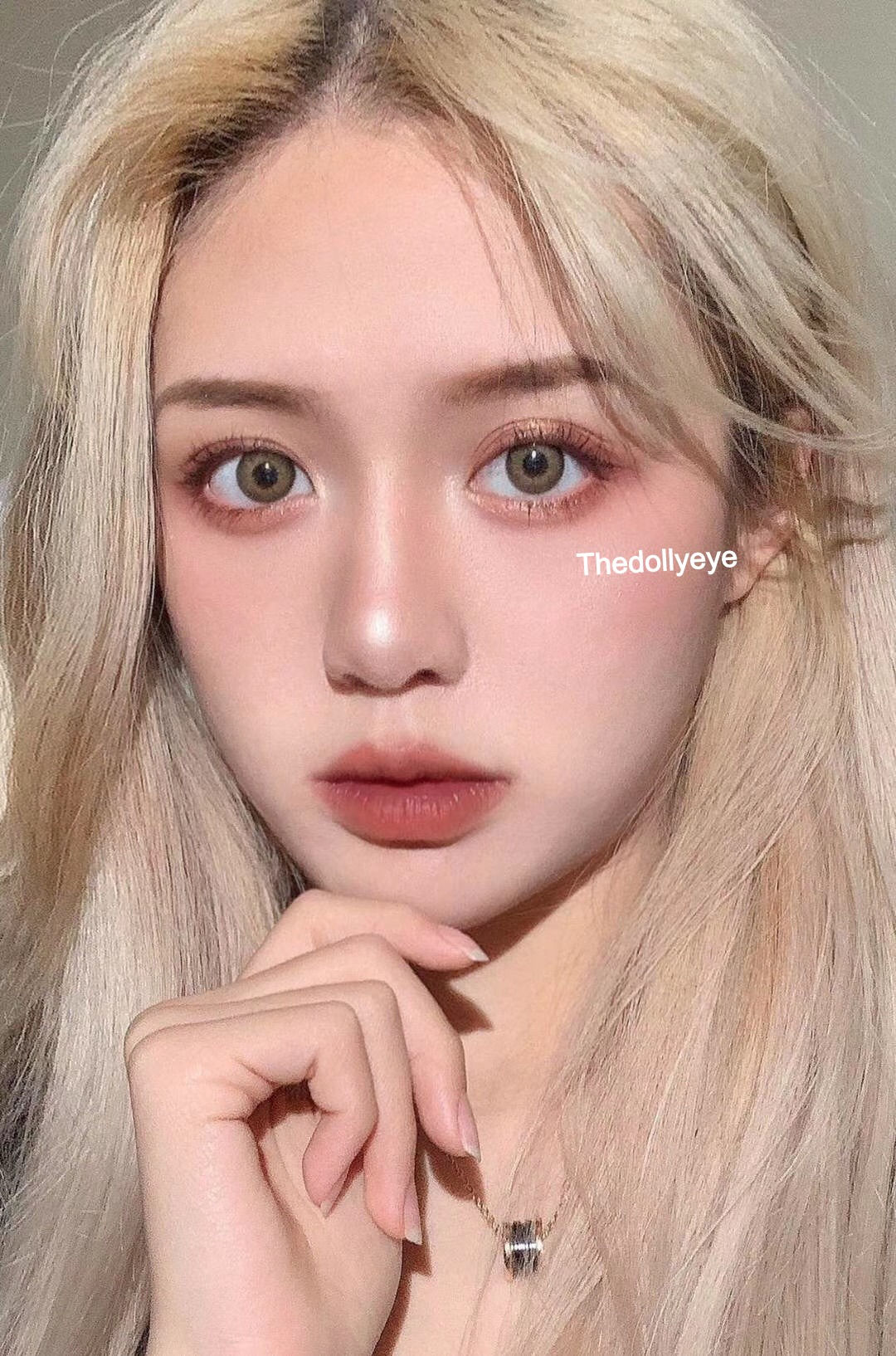 Contact lens -Blonde Dolly Eye Korea Cosmetic circle lenses